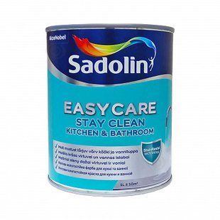Фарба акрилова для стін та стелі вологостійка Sadolin EasyCare Kitchen&Bathroom, 1 л, білий 4740182475581 фото