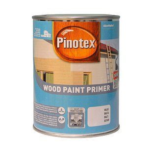 Фарба акрилова ґрунтувальна Pinotex Wood Paint Primer, 1 л, білий, матовий 6114624284 фото