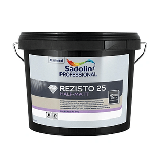 Акрилова фарба Sadolin Professional Rezisto 25 для стін, вологостійка, 2.5 л, біла, BW 5774698 фото