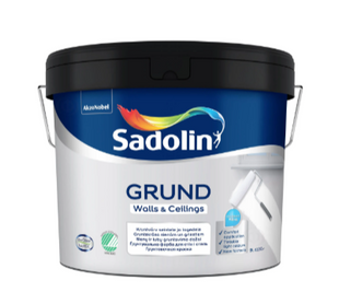 Грунтувальна фарба на водній основі Садолін Грунд (Sadolin Grund), 2,5 л, білий 4740182274924 фото